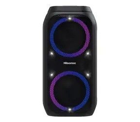 Hisense Party Rocket 160 czarny / Głośnik imprezowy / Bluetooth / 160 W RMS / USB / 12 godzin pracy na baterii