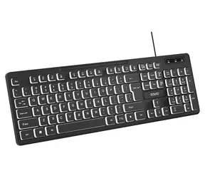 Savio KB-04 czarny / Klawiatura / przewodowa / USB / membranowa / układ brytyjski