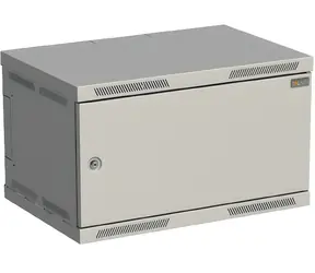Solarix SENSA-6U-64-21-G / Rack / Naścienny / 6U / 400 mm / drzwi z blachy / RAL 7035