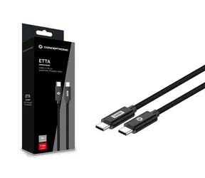 Conceptronic USB-C - kabel USB-C do ładowania i transmisji danych czarny / Kabel / USB 2.0 / 480 Mbit/s / PD 240 W / 2 m