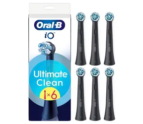 Oral-B iO Ultimate Clean czarny / Końcówki wymienne / 6 szt.