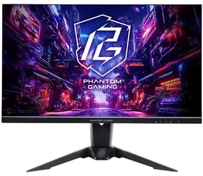 27" ASRock Phantom Gaming PG27QFT2A czarny / Monitor / IPS / QHD / 180 Hz / 1 ms / FreeSync / HDR400 / HDMI+DP