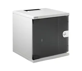 Szafka wisząca Digitus 10" 254mm 6U szara / Szafka / Drzwi szklane / Nośność 30 kg / IP20