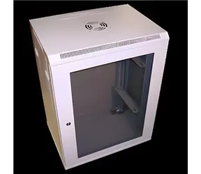 DATACOM 19" szafa jednoczęściowa 15U / Szafa / Montaż ścienny / Głębokość 440 mm / Szary