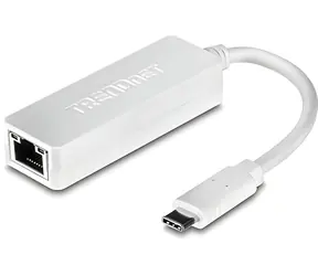 Trendnet TUC-ETG czarny / Adapter sieciowy / USB-C / RJ-45 / Gigabit Ethernet