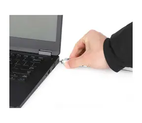 Blokada kablowa do laptopa Manhattan z kodem, srebrna / Blokada kablowa / kod numeryczny / 1,8 m