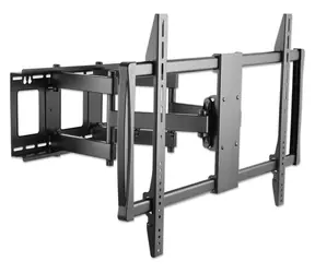 Uchwyt do telewizora Manhattan uniwersalny 60"-100" czarny / uchwyt do telewizora / VESA 900x600 / nośność 80 kg / uchylny i regulowany