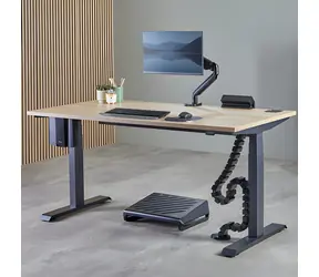 Uchwyt na komputer typu Thin Client Fellowes pod biurko, czarny / Uchwyt / regulowana szerokość / nośność 15 kg