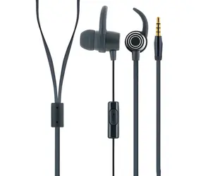 Słuchawki douszne Schwaiger czarne / Słuchawki douszne / z mikrofonem / gniazdo 3,5 mm / 1,2 m