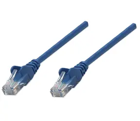 Kabel krosowy Intellinet Cat6 U/UTP niebieski 1 m / Kabel krosowy / CAT6 / U/UTP / RJ-45
