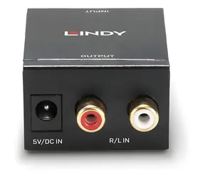 Lindy Audio Phono do TosLink i koncentryczny / Konwerter / ADC / Sygnał analogowo-cyfrowy
