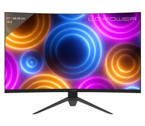 27" LC-Power LC-M27QC czarny / Monitor / VA / QHD 2560x1440 / 180 Hz / zakrzywiony / FreeSync Premium