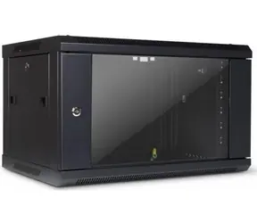 Inter-tech SMA-6406 czarny / Szafka wisząca / 19" / 6U / 600 x 450 mm / drzwi szklane
