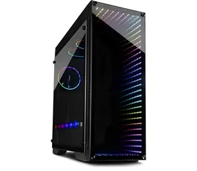 Inter-tech X-908 Infini2 czarny / Obudowa / Tower / Szkło hartowane / 3x 120 mm RGB / ATX