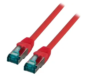 EFB Cat6a S/FTP 20m czerwony / Kabel krosowy / RJ45-RJ45 / LSZH / 500 MHz