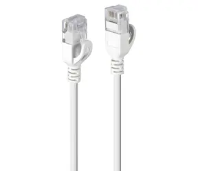Lindy Cat6a U/UTP Ultra Slim szary 0,3 m / Kabel krosowy / RJ-45 / Osłona LSZH bezhalogenowa