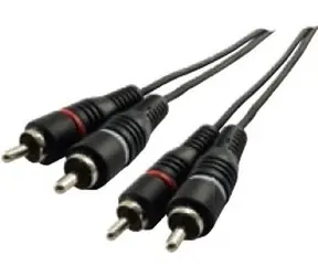 Kabel audio Schwaiger 2x Cinch - 2x Cinch 5 m czarny / Kabel audio / CINCH (RCA) / Kabel połączeniowy
