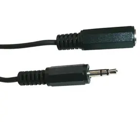 Schwaiger czarny / Przewód przedłużający / Jack 3,5 mm (męski) - Jack 3,5 mm (żeński) / 5 m