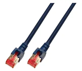 EFB CAT6 S/FTP 10m czarny / Kabel krosowy / RJ45-RJ45 / LSZH