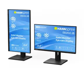 23,8" Hannspree EB241CJB czarny / Monitor / TN / Full HD / 75 Hz / HDMI+DP / USB-C