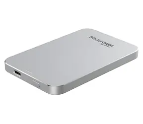 RealPower PB-5000 MAG srebrny / Power bank MagSafe / 5000 mAh / Ładowanie bezprzewodowe 15 W / USB-C