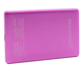 RealPower PB-5000 MAG Ultra Slim różowy / Powerbank / 5000 mAh / MagSafe 15W / USB-C PD 20W