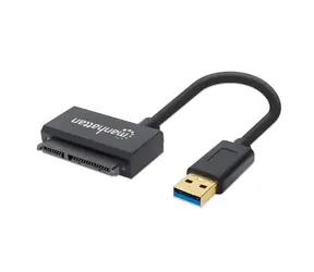 Adapter Manhattan USB 3.0 do SATA czarny / Adapter / 5 Gb/s / do dysków 2,5" / 0,42 m