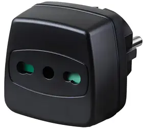 Adapter podróżny Brennenstuhl IT plug - gniazdo EU czarne / Adapter podróżny / 16 A / 250 V