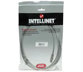Kabel krosowy Intellinet UTP Cat5e 2m szary / Kabel krosowy / U/UTP / RJ45-RJ45 / styki złocone