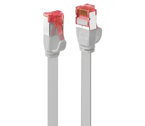 Kabel krosowy Lindy Cat6 U/FTP płaski szary / Kabel krosowy / 3 m / RJ-45 / Ekranowany