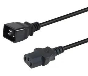 Equip C20-C13 czarny / Kabel zasilający / 3 m / 250 V / 16 A