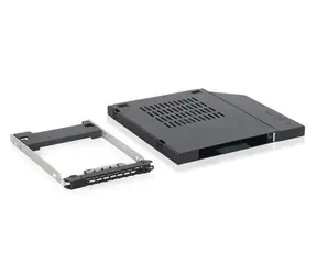 ICY Dock MB411SPO-2B / Adapter z napędu optycznego Slim ODD 5,25" na dysk twardy/SSD SATA 2,5" / 9,5 mm / Hot-Swap