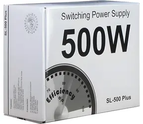 Inter-tech SL-500 PLUS / Zasilacz / 500 W / ATX 2.4 / sprawność 82% / chłodzenie aktywne