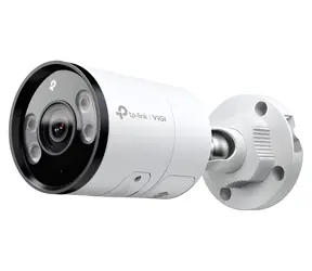 TP-LINK VIGI C345 (4 mm) biała / Zewnętrzna kamera IP / 4 MP / Pełny kolor / Dwukierunkowy dźwięk / microSD / RJ45 / IP67