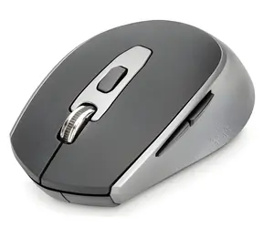 Mysz optyczna bezprzewodowa Digitus czarna / Mysz / 1600 DPI / 6 przycisków / 2,4 GHz