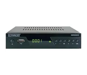 Schwaiger DSR500HD / Odbiornik satelitarny / DVB-S/S2 / Full HD / HDMI / USB / Wyświetlacz LED
