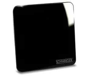 Antena wewnętrzna Schwaiger active DVB-T2 czarna / Antena / DVB-T/DVB-T2 / DAB+/FM / 45 dB / UHF/VHF