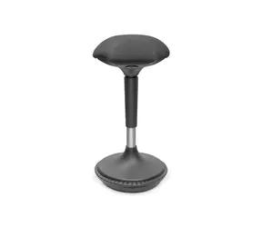 Digitus DA-90422 czarny / Stołek balansowy / regulowana wysokość 63-88 cm / obrotowy 360° / nośność 125 kg