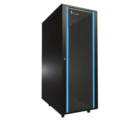 Extralink 32U/600x1000 rack czarny / rack 19" / drzwi szklane / ładowność 1065 kg