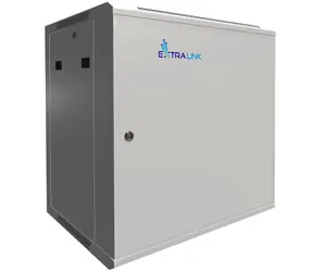 Szafka wisząca Extralink 12U szara / Szafka wisząca / 19" / 600×450 mm / drzwi metalowe / nośność 65 kg