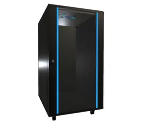 Extralink Rack 22U 600x800 czarny / Szafa rack / 19" / drzwi szklane / ładowność 726 kg