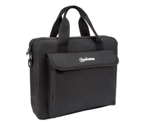 Manhattan London czarna / Torba na laptopa / do 12,5" / PVC, poliester