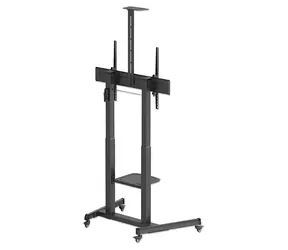 Stojak pod telewizor Manhattan Mobile TV czarny / Stojak pod telewizor / 60-120" / nośność 120 kg / VESA do 1000x600