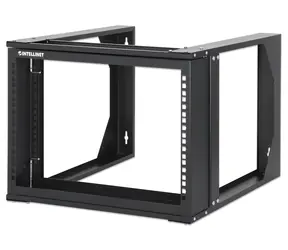Intellinet 716178 czarny / Rama rack / 19" / 6U / Nośność 30 kg / Głębokość 450 mm