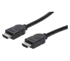 Kabel HDMI Manhattan High Speed czarny / Kabel HDMI / HDMI (M) - HDMI (M) / 1 m / ARC / 10,2 Gbit/s