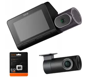 70mai T800 4K + tylna kamera RC41 4K HDR + karta SD 512 GB / kamera samochodowa / 4K