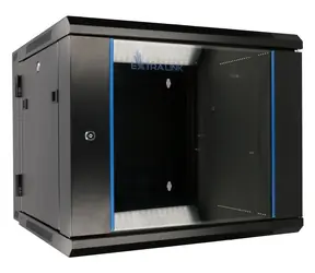 Extralink AZH czarny / Rack / Ścienny / 19" / 6U / 600x600 mm / dwusekcyjny