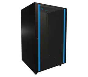 Extralink 27U/800x800 rack czarny / rack 19" / drzwi szklane / nośność 600 kg