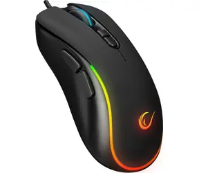 Rampage X-JAMMER V2 czarna / Mysz optyczna do gier / 12800 DPI / RGB / przewodowa