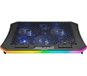 Rampage METAFOR / Podkładka chłodząca / do laptopów 10-19" / 6x wentylator